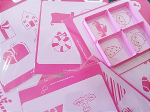 Kit Calendário do Advento em Estêncil + Cortador