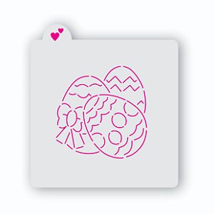 Estêncil 2 Ovos de  Páscoa