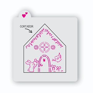 Casinha de Páscoa 3d