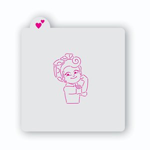 Estêncil Mulher forte