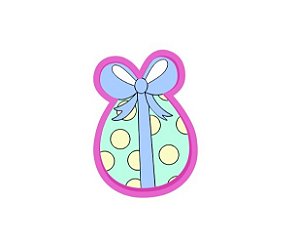 Cortador de Biscoito Ovo com Laço J