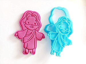 Cortador e carimbo Jesus braços abertos