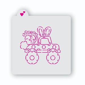 Estêncil Camionete Monster