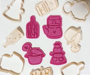 Kit Cortadores de Biscoito Chá de Panela