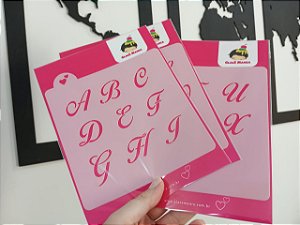Kit Estêncil Alfabeto A