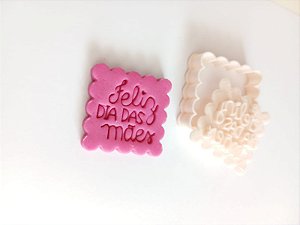Cortador de Biscoito Feliz dia das Mães Maria