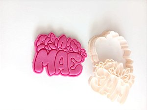 Cortador e carimbo Escrito MÃE