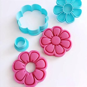 Cotador de biscoito Recheado Linzer Flor