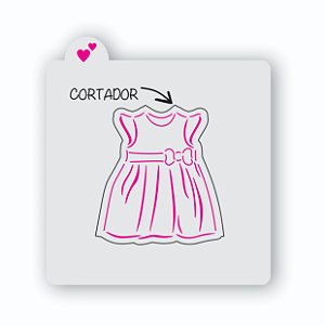 Vestido Estêncil e cortador