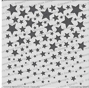 Estêncil Fundo Estrelado