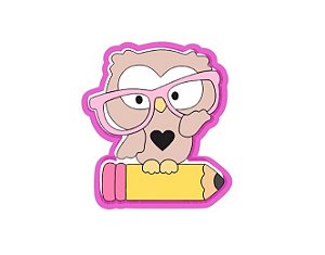 Cortador de biscoito Coruja lápis prof