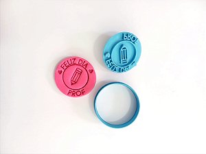 Cortador de biscoito Feliz dia Prof