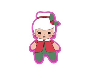 Cortador de Biscoito Mamãe Noel fofolete