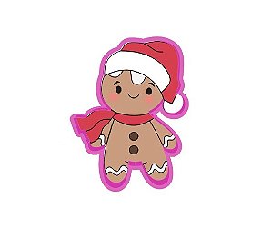 Cortador de Biscoito Ginger com gorro fofolete