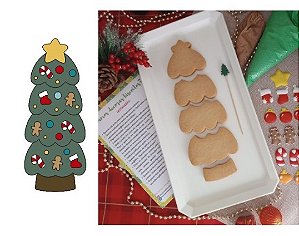 Kit cortador de Biscoito Árvore de Montar