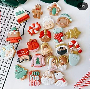 Kit Cortadores Calendário do Advento Coleção Andressa