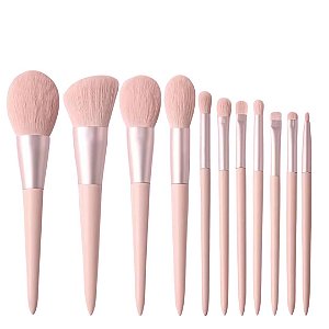 Kit pinceis 10 peças Pink JR - Jessica Rayane Makeup