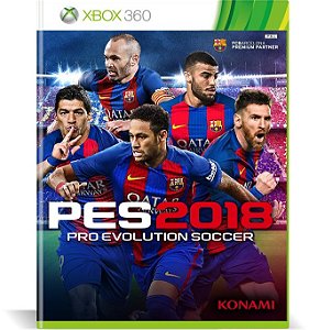 PRO EVOLUTION SOCCER 2018 Midia Digital Xbox 360 PES18 - Wsgames - Jogos em  Midias Digitas