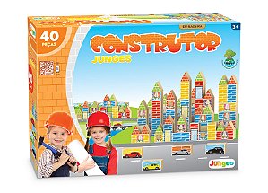 Pequeno Construtor Cidade Gigante 50 Peças Blocos de Montar de Madeira  Brinquedo Educativo Brinquedos de Madeira Bambalalão Brinquedos Educativos