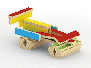 Jogo Construtor 40 Peças Em Madeira Blocos De Montar Presente Brinquedo 710  - Junges - Brinquedos de Montar e Desmontar - Magazine Luiza