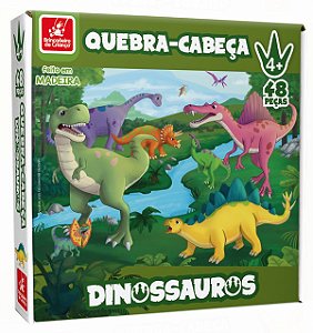 LEMBRANCINHA JOGO QUEBRA-CABEÇA DINOSSAUROS COM 4 UNID