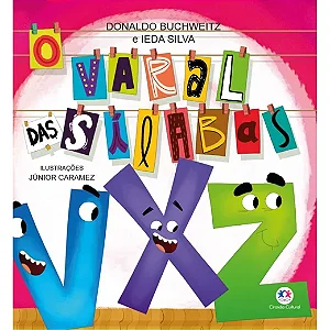 Livro O varal das sílabas - V, X e Z 9786526100615  Literatura infantil CC