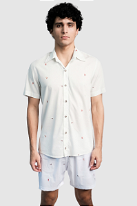 Camisa Aberta Art Beija-Flor