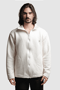 Jaqueta Puffer com Linho
