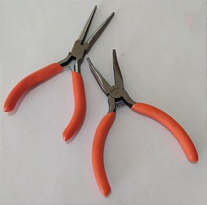 Par de alicate bico fino para manutenção de armas - reto/curvo
