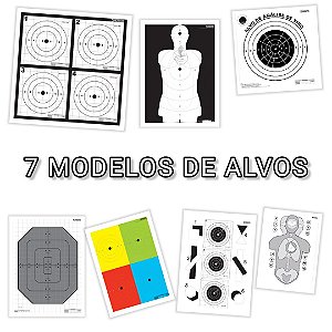 ALVOS SHOTGUN - 7 MODELOS PARA SUA ESCOLHA