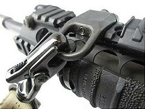 Zarelho para Trilho 20/22mm - metal preto