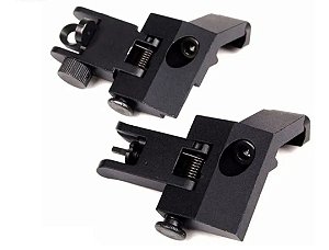 Mira Flip-up 45º Rebatível Full Metal - trilho picatiny