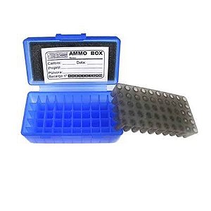 CAIXA SHOTGUN PARA 50 CARTUCHOS CAL .38/.357/.22 AZUL