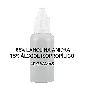 Lubrificante para estojo - LANOLINA ANIDRA e álcool isopropílico