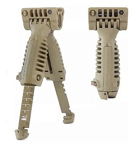 Handgrip bipé t-pod - Tan - trilho 20mm