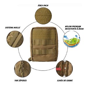 Bolsa Tática APH Multifuncional - tan - avb