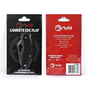Canivete Everyday Carry Flat clip inox AVB