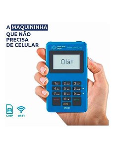 Maquininha Point Mini Chip do Mercado Pago Nao Precisa de Celular + Kit QR Code Físico