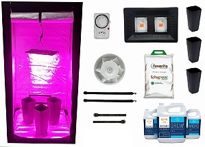 KIT LED EASY TO GROW 80x80x160 - 100w 110v