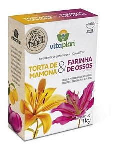 Fertilizante Torta de Mamona + Farinha de Ossos 1kg