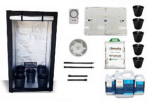 KIT LED EASY TO GROW 120x120x200 – 120w Quantum Board LM301H - Bivolt