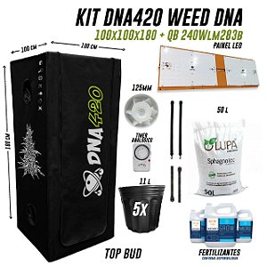 KIT GROW DNA420 WEED TOP BUD 100X100X180 + QB 240W lm283b