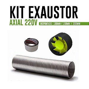 Kit Exaustor Axial 220v