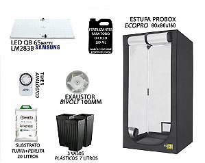 KIT PROBOX ECO 80x80x160 - Quantum Board LM283B 65w - Bivolt