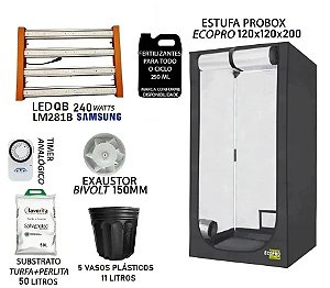 KIT PROBOX ECO 120x120x200 – Quantum Board LM281B 240w - Bivolt