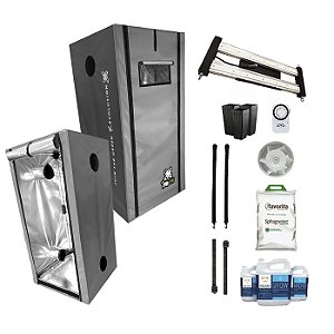 KIT ESTUFA - BARRACA DNA420 PRO LED EASY TO GROW 80x80x160 - 120w Quantum Board Pro LM301H EVO - Bivolt