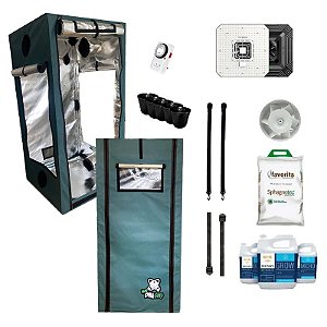 KIT ESTUFA - BARRACA DNA420 HARD LED EASY TO GROW 120x120x200 - 100W Aerolight A100SE