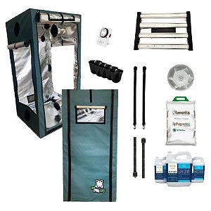 KIT ESTUFA - BARRACA DNA420 HARD LED EASY TO GROW 120x120x200 – 240w Quantum Board LM301H EVO - Bivolt