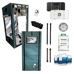 KIT ESTUFA - BARRACA DNA420 HARD LED EASY TO GROW 140x140x200 - 200W Aerolight AW200SE