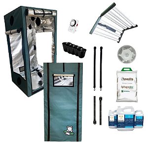 KIT ESTUFA - BARRACA DNA420 HARD LED EASY TO GROW 140x140x200 – 480w Quantum Board LM301H EVO - Bivolt